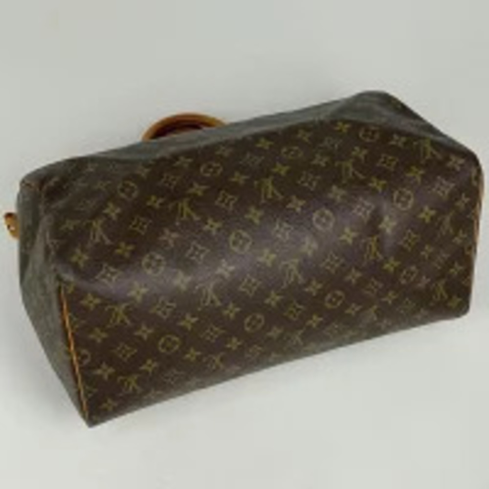 Louis Vuitton Handbag Monogram Brown Boston Commuter Speedy Bag